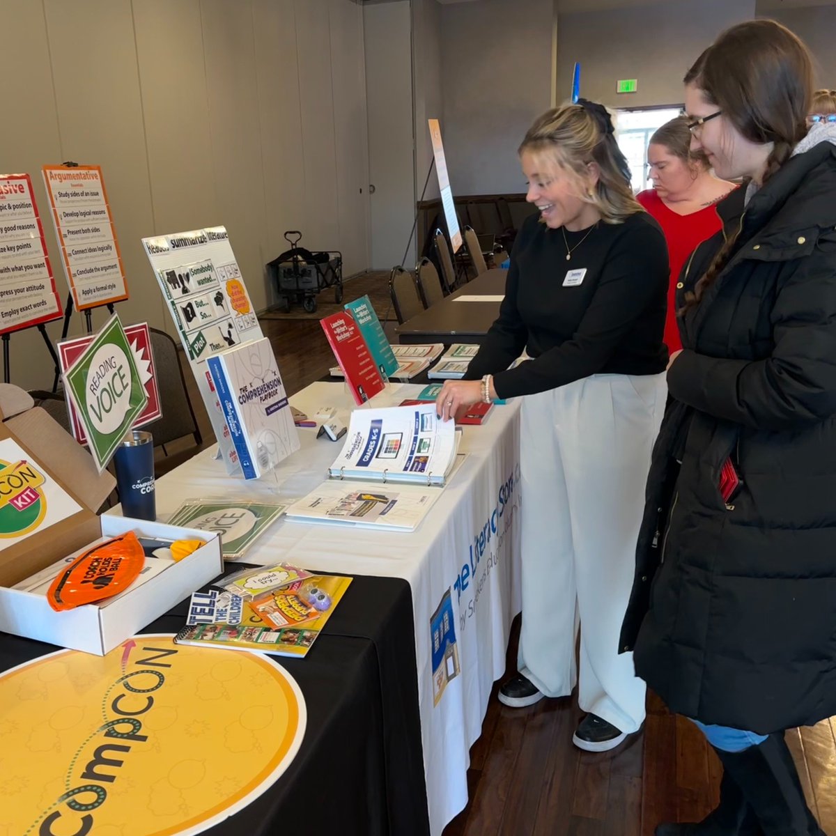 SmekensEd's tweet photo. We had a great week connecting with educators from the Indy, Lafayette, and Merrillville areas during Indiana’s Textbook Caravan. Brady Smekens and literacy consultants Didi Harris and Holly Sluyter gained valuable insights into how to best support teachers with resources and PD! https://t.co/U7Ty062HM8