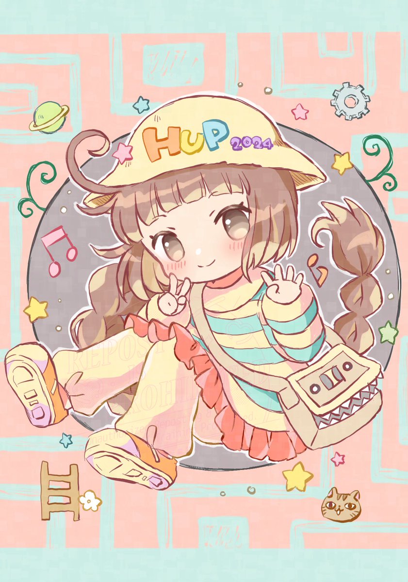 「おはようございますHUP2024呉めでたけれ 本日会場でお配りするネップリ絵です」|るく🌸のイラスト