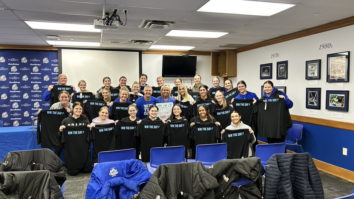 Thank you to Craig and Stacy Schroeder for coming to talk to the team today.  We enjoyed learning about Austin’s story and the Win The Day Mindset! 💙🐶