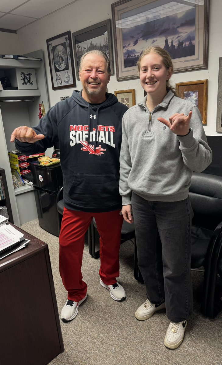 Thank you Coach Kissel for the visit yesterday at <a href="/NOCEnidSB/">NOC Jets Softball</a> ! I enjoyed learning more about the program and meeting the team!