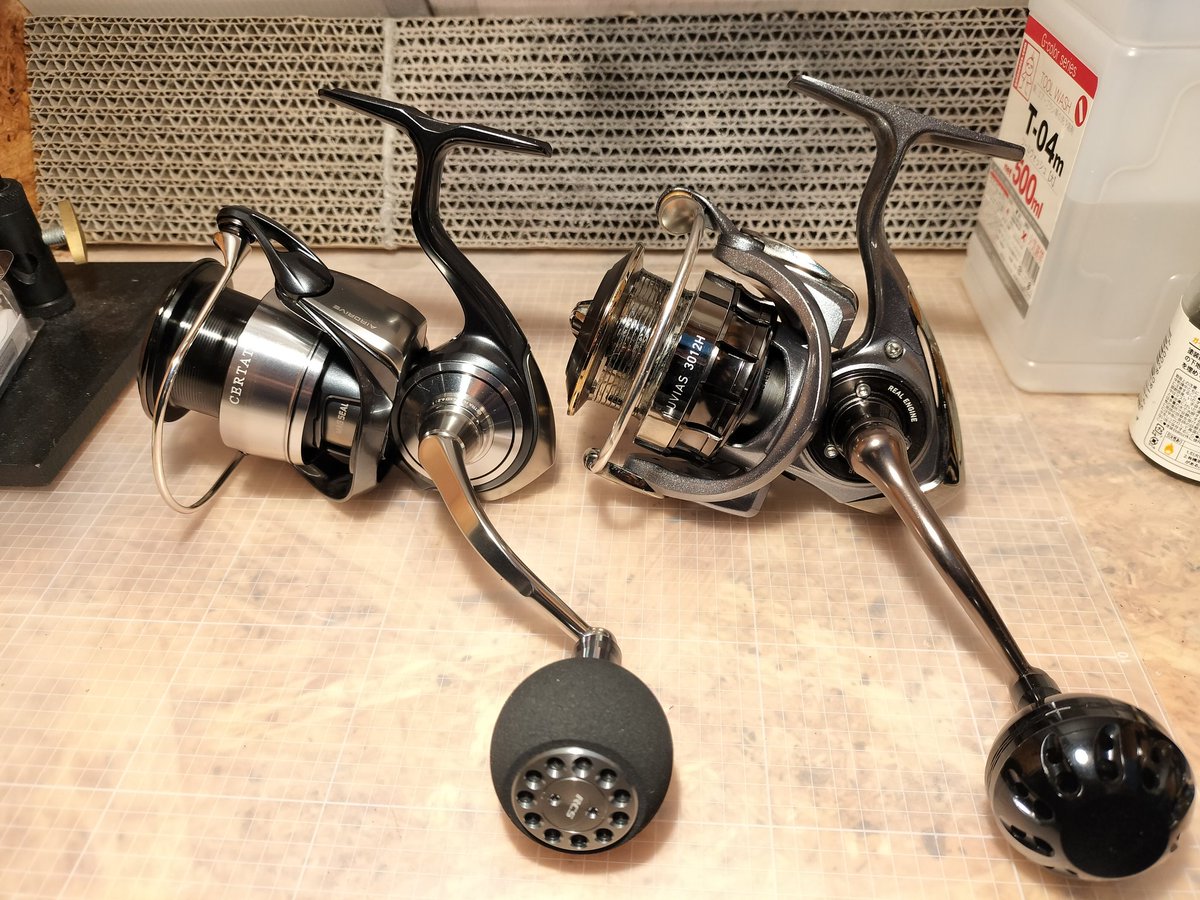 YoshiGandF's tweet photo. 今年メインはセルテートLT-4000CXH、サブにルビアス3012Hを使用。PE巻いてリーダーをFGで組んで準備完了。そろそろ動き出します。 https://t.co/b3uVxNBRB6