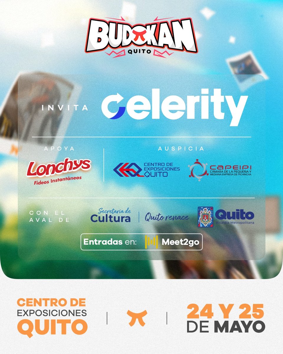 BudokanEC's tweet image. ¡Budokan Quito 2025! Centro de Exposiciones Quito, 24 y 25 de mayo.
Disfruta anime, cosplay, videojuegos, K-pop y artistas internacionales. 🎮
🎟 Entradas en @meet2go
Invita: @celerityecuador
Apoya: @lonchysec
Auspicia: @capeipi_ec @expoceq
Aval: @culturaquito
#Quito