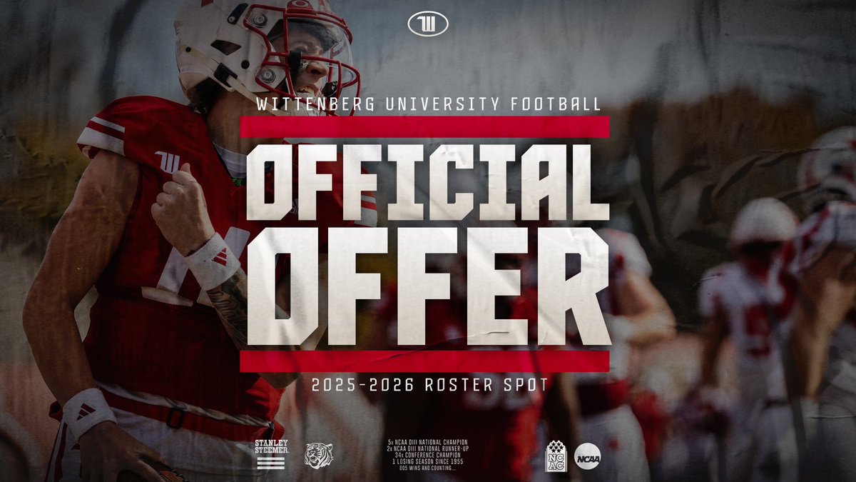 Austen Tigues (@austentigues) on Twitter photo After an amazing visit and great conversation with <a href="/cdavie51/">Clay Davie</a> I’m honored to have received an offer from Wittenberg University !! ❤️🤍
<a href="/WittFootball/">Wittenberg Football</a> <a href="/MaroonGiantsFB/">KC Football</a> After an amazing visit and great conversation with <a href="/cdavie51/">Clay Davie</a> I’m honored to have received an offer from Wittenberg University !! ❤️🤍
<a href="/WittFootball/">Wittenberg Football</a> <a href="/MaroonGiantsFB/">KC Football</a>