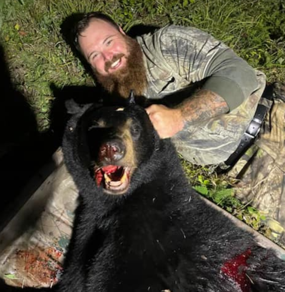 NHCART's tweet photo. Why do some people hate animals so much? Not only do they take the animal's life, but they mock them after they are dead. 
#TheConservationLie #BlackBear #CompassionOverKilling #ProtectWildlife https://t.co/iEixaGPPyt