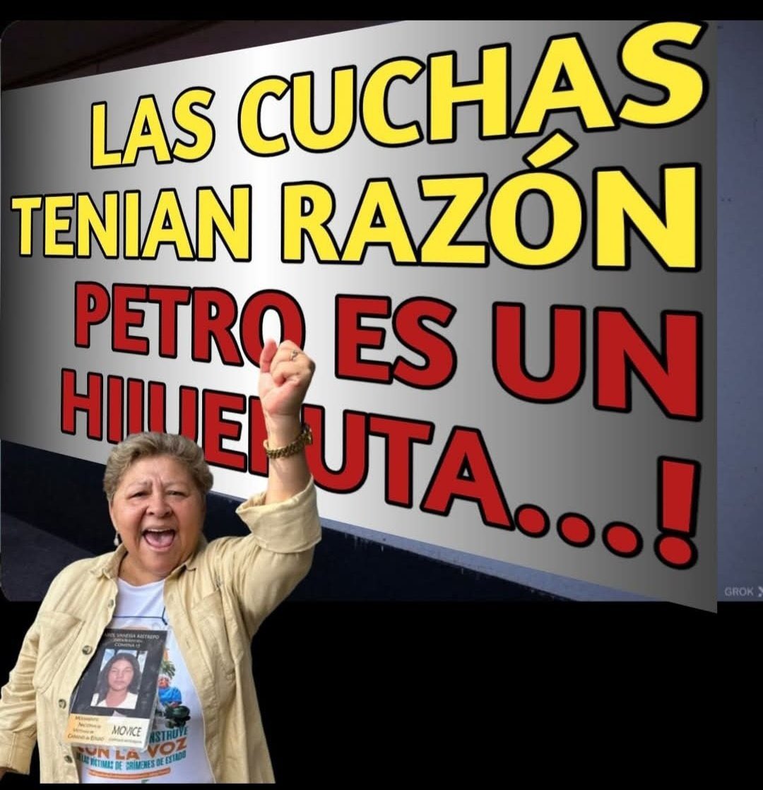 waldoalarconho1's tweet photo. #LasCuchasTeníanRazón que Petro es un #Hijueputa https://t.co/buwMk7UQjU