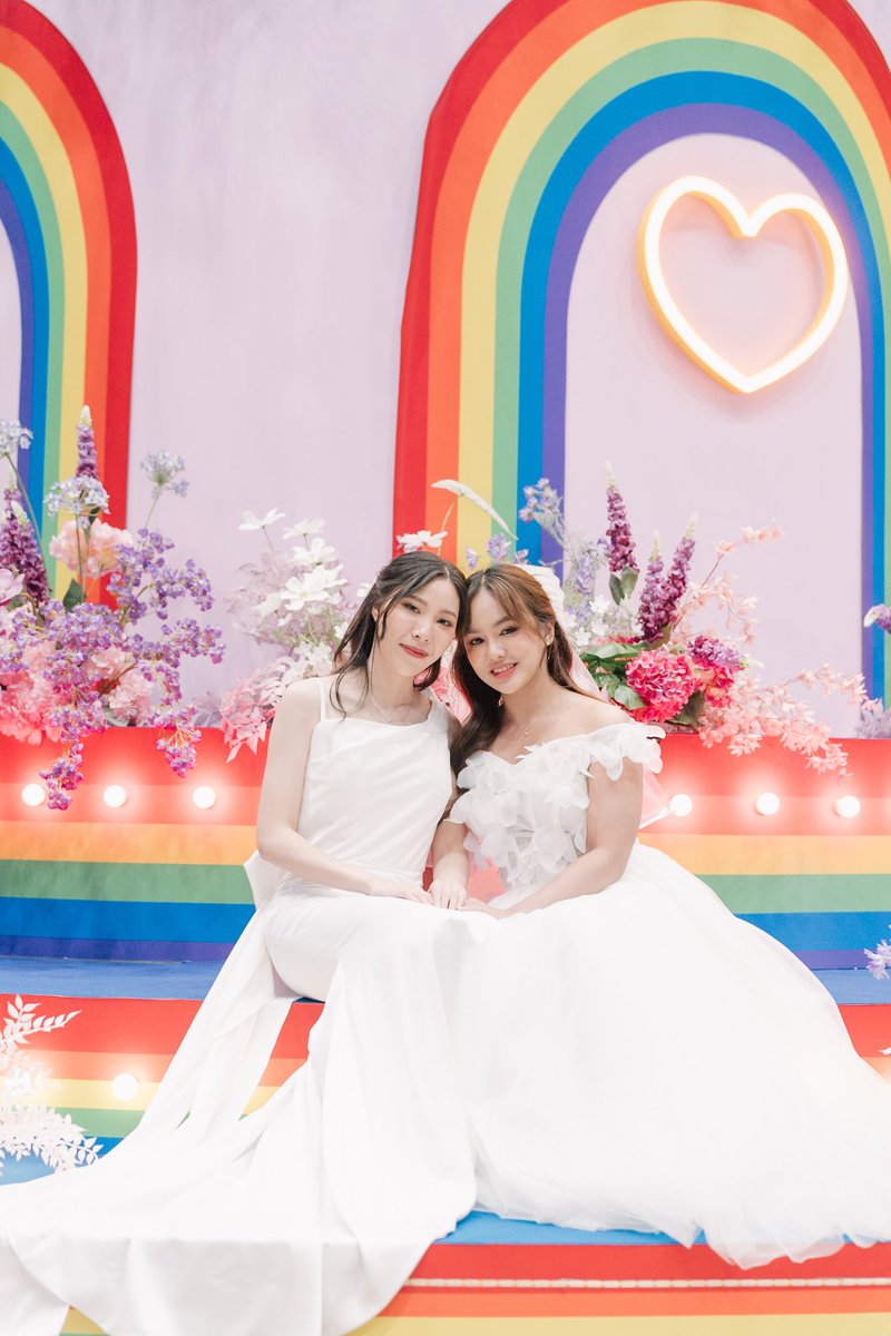 Love is Love, and today we made it official! 🤍💍✨👭

#สมรสเท่าเทียม #BangkokPride 
#บางกอกไพรด์ #MarriageEquality 
#lovewins