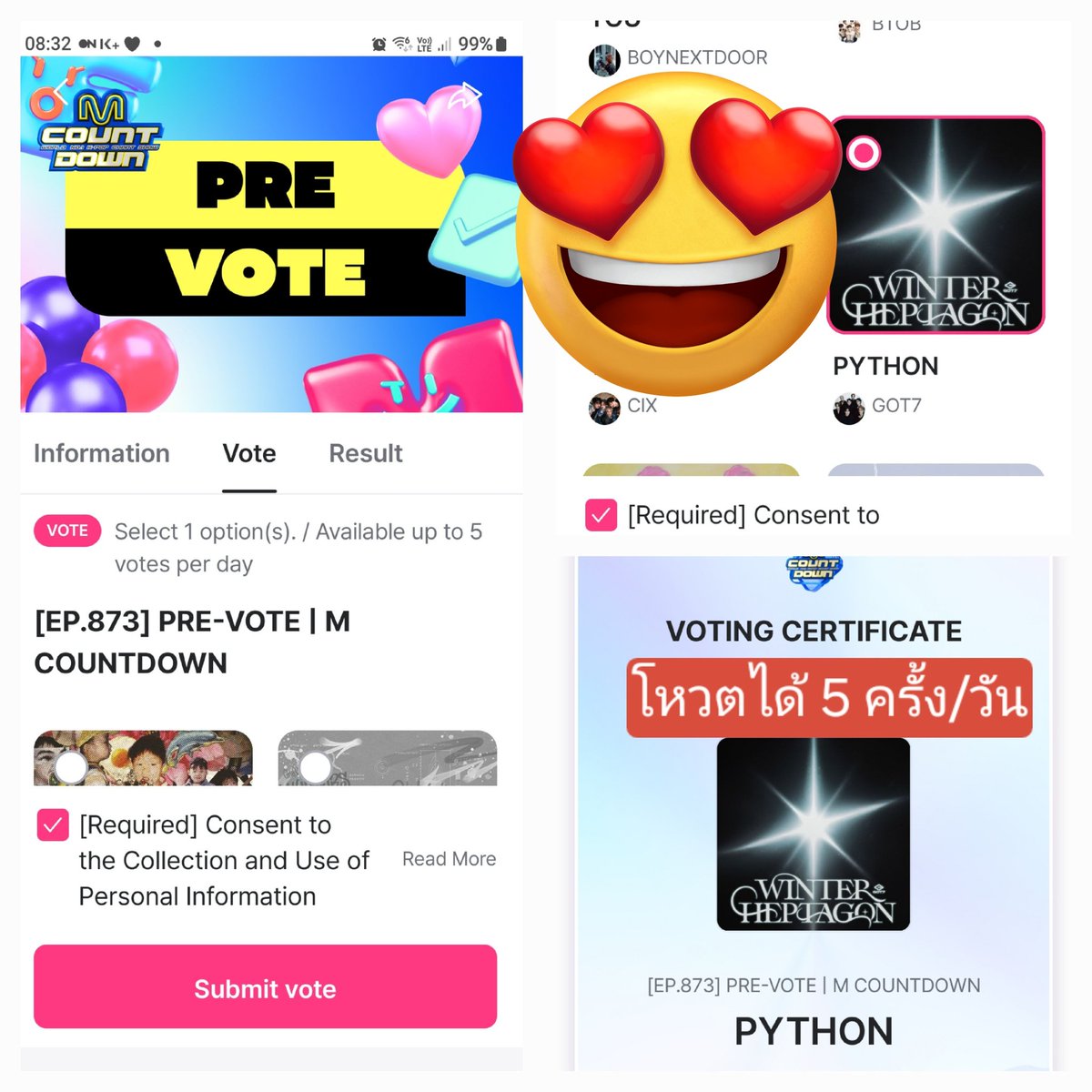 ammiez_jy's tweet image. อย่าลืม !! โหวต MCount down กันค่า 

💚โหวตได้ 5 ครั้ง💚

#PYTHONonMCountdown 
#GOT7_WINTER_HEPTAGON