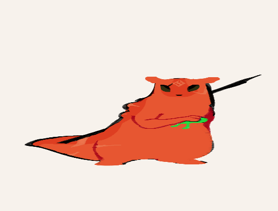 this hunter drawing i didn't particularly liked so i squished it