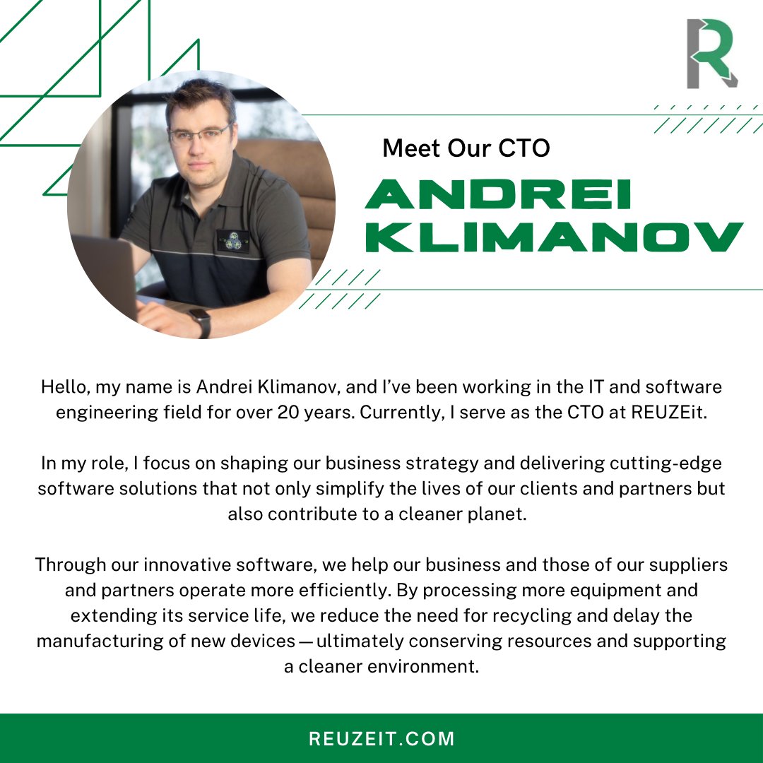 Meet our CTO - Andrei Klimanov
-
#reuzeit #reuzeitrevolution #meettheteam