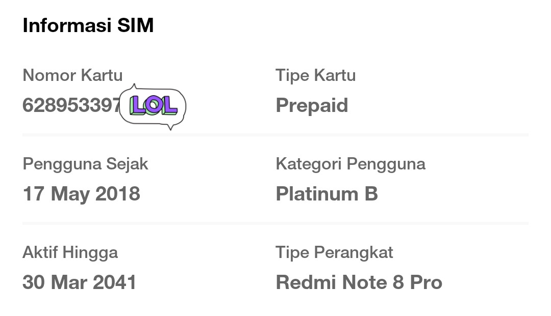 RedFeelBad's tweet photo. @tanyakanrl Angkatan 2018 pake tri 🙌 mau ganti kartu tapi masa berlakunya habis 2041 nnti 😂 https://t.co/flBV8l9WZW
