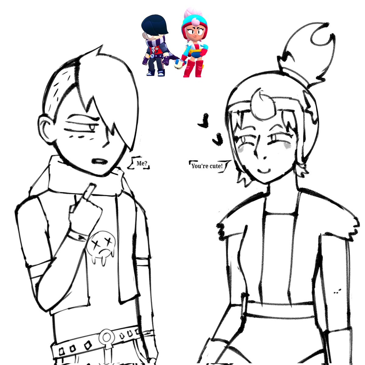 PepsiB7's tweet photo. Hace tiempo no los dibujaba

#Janet #BrawlStars #BrawlStarsArt #Fanart #JanetxEdgar #jangar #rareship #Janetbrawlstars #Edgarbrawlstars https://t.co/ymVj136QfX