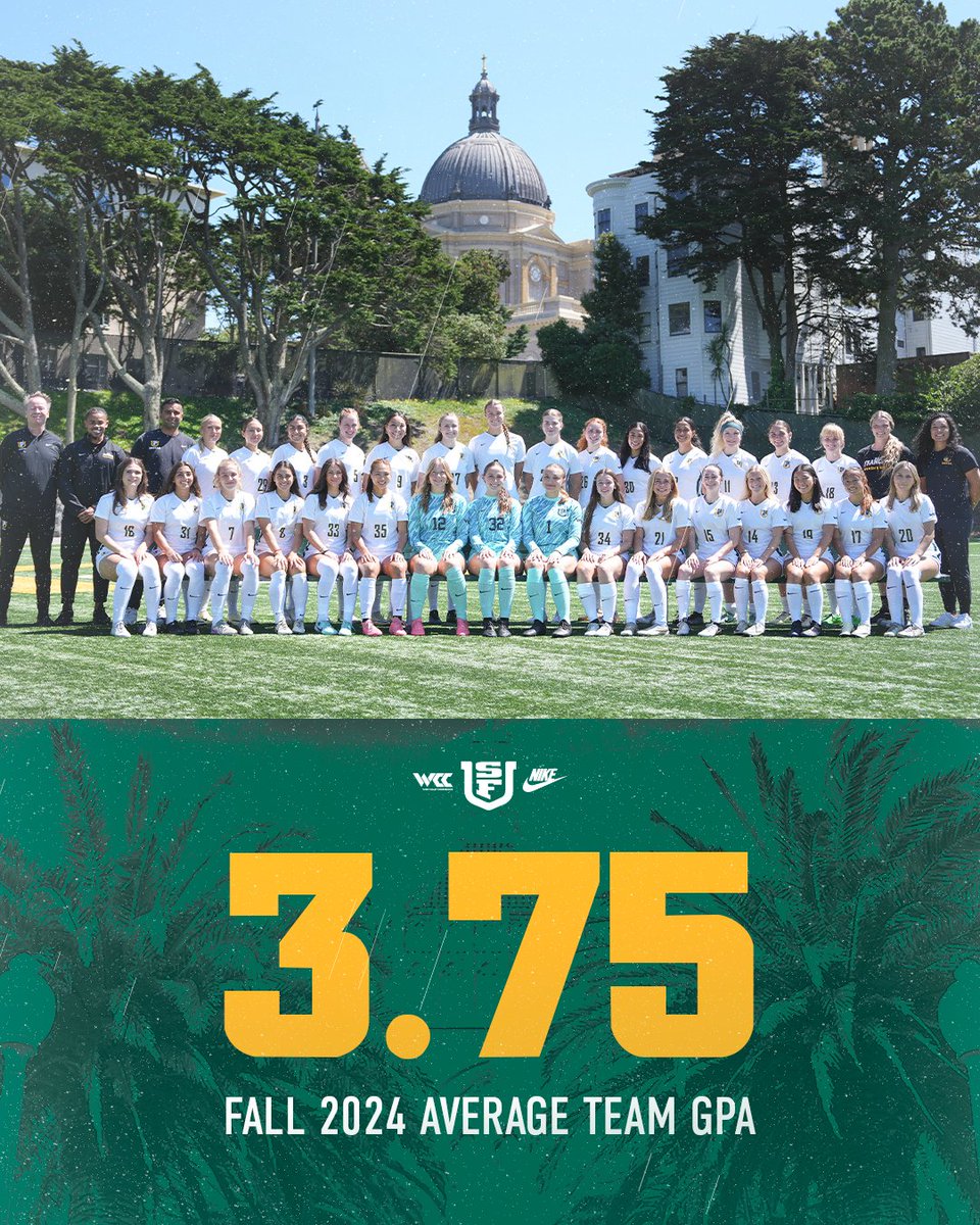 Another outstanding semester from our ladies 👏

#USFDons | #WCCsports