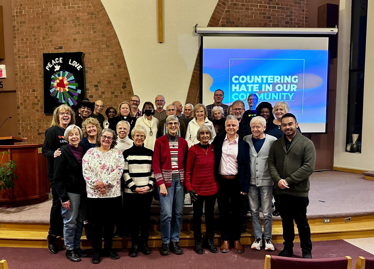 Thank you to the Erin Mills United church for welcoming us to present the Countering Hate in Our Community module. #unitedagainsthate
