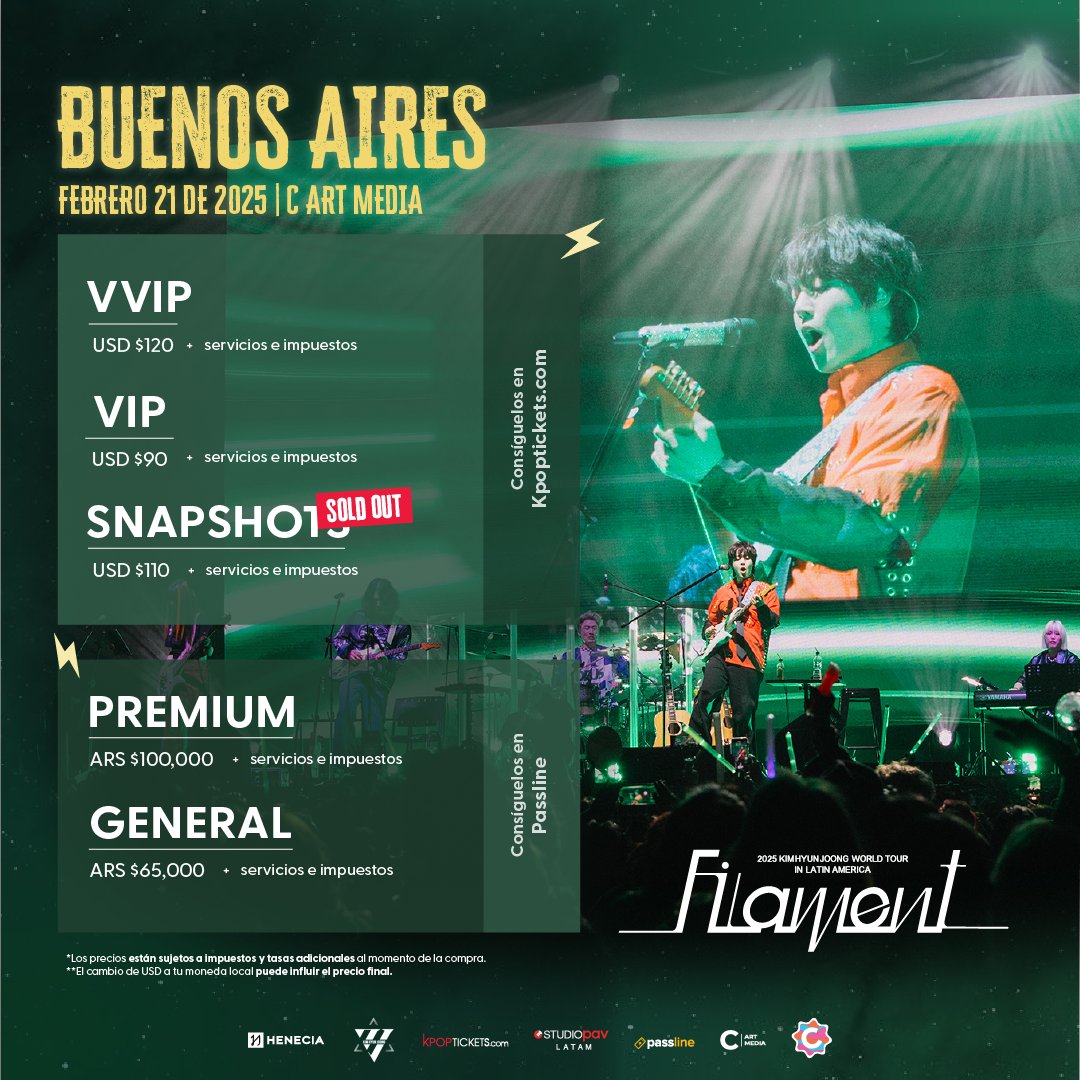 ✨ ¡Buenos Aires! Estamos listos para llenar tu corazón con música y momentos inolvidables 💖. Esta es nuestra oportunidad de compartir risas, emociones y una noche mágica contigo. No te quedes fuera, consigue tus entradas en passline y eleva tu experiencia con acceso al