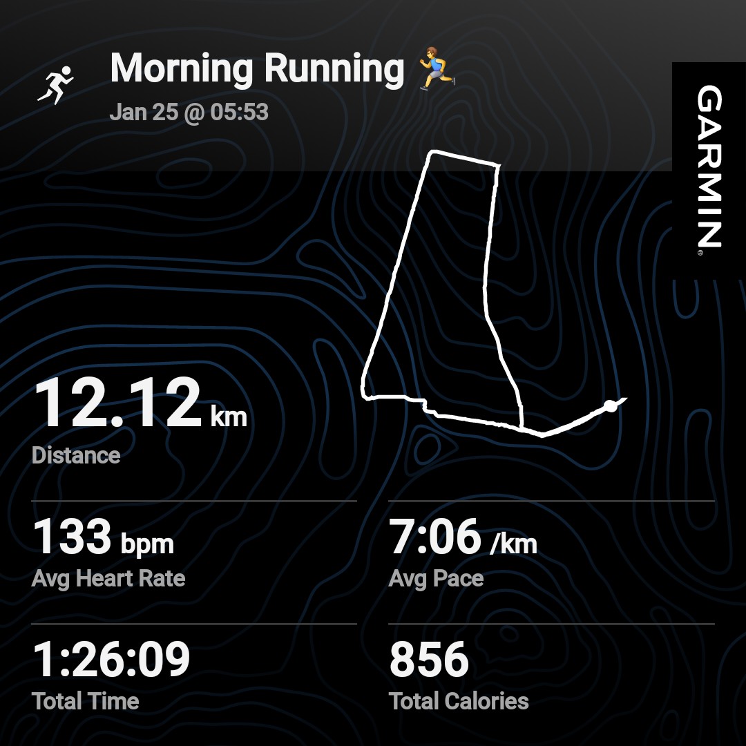 ansul_rathod's tweet photo. Leisure run vibes this morning! ๐ Stepped out for a 12k run ๐โโ๏ธ, chasing the sunrise and those morning clicks ๐ทโจ. Sometimes, it's not just about the miles but the moments along the way. ๐โโ๏ธ๐จ #MorningRun #ChasingSunrise #12kRun #garmin #beatyesterday https://t.co/ywYKCXyZ4L