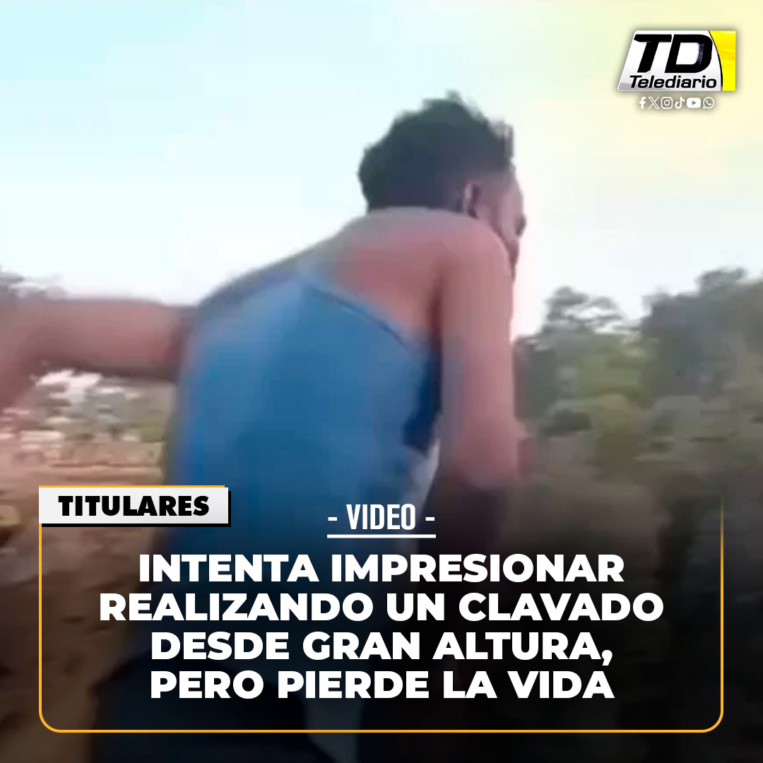 TelediarioGT's tweet photo. Intenta impresionar realizando un #clavado desde gran altura, pero pierde la vida ➡ https://t.co/eYI66rrJxI https://t.co/apZ3p0PlWS