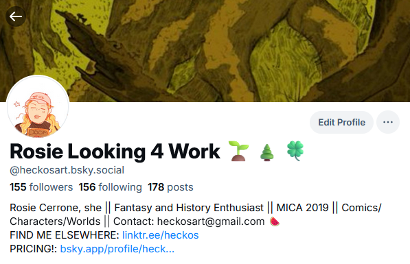 heckosart's tweet photo. Hey guys, I'd love to get out of ~here~ for reasons I'm sure we all know, but this is by far my largest following and I can't afford to leave it. If even a fraction of you followed me on bsky or tumblr it would make it so much easier to let go. https://t.co/JlfEzpgQ0l