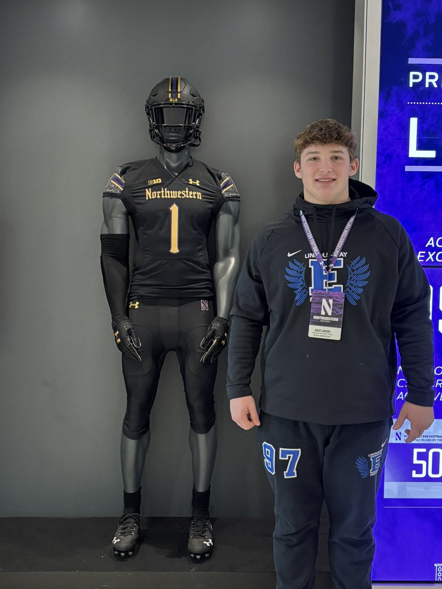 Gage LaDere (@gage_ladere) on Twitter photo Had an amazing time in Evanston today! Can’t wait to keep building relationships!Thank you <a href="/Coach_Mulford/">Sam Mulford</a>, <a href="/CoachSmith_9/">Christian Smith</a>, <a href="/Coach_McGarigle/">Tim McGarigle</a>, and <a href="/DavidBraunFB/">David Braun</a> for the invite. Can’t wait to get back on campus!
<a href="/LWEastFootball/">Lincoln-Way East Football</a>
<a href="/EDGYTIM/">Timothy “EDGYTIM” OHalloran</a>
<a href="/PrepRedzoneIL/">Prep Redzone Illinois</a> Had an amazing time in Evanston today! Can’t wait to keep building relationships!Thank you <a href="/Coach_Mulford/">Sam Mulford</a>, <a href="/CoachSmith_9/">Christian Smith</a>, <a href="/Coach_McGarigle/">Tim McGarigle</a>, and <a href="/DavidBraunFB/">David Braun</a> for the invite. Can’t wait to get back on campus!
<a href="/LWEastFootball/">Lincoln-Way East Football</a>
<a href="/EDGYTIM/">Timothy “EDGYTIM” OHalloran</a>
<a href="/PrepRedzoneIL/">Prep Redzone Illinois</a>