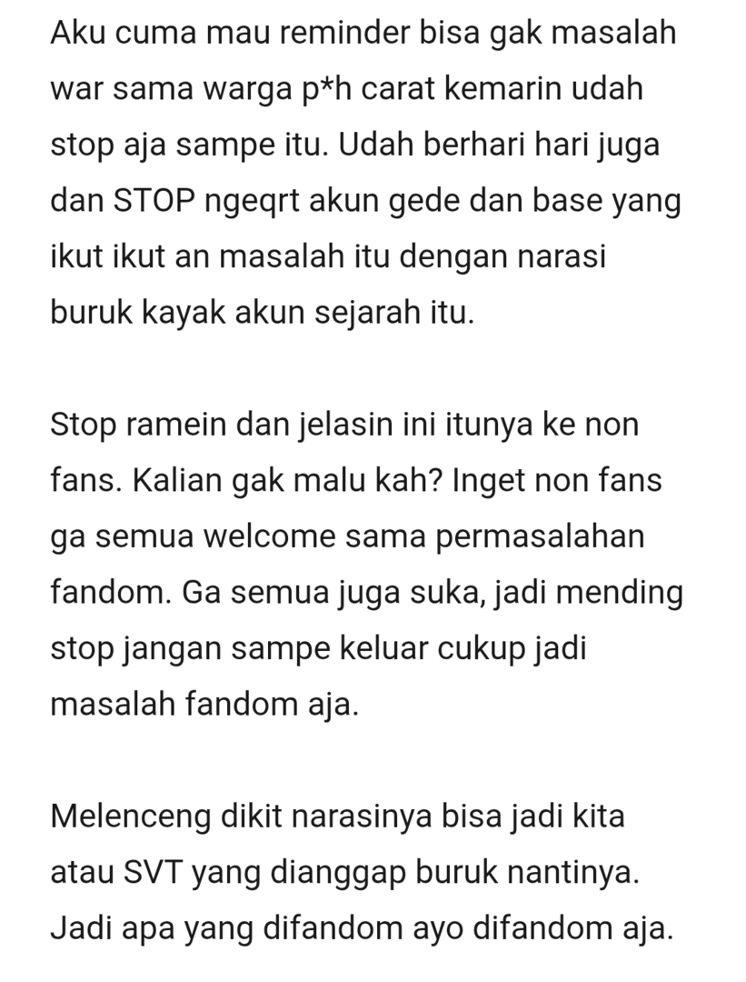 caratstalk's tweet photo. [17s] MAU REMINDER BUAT SEMUA CARAT.

Kalau aku melanggar kasih tau baik baik nanti aku hapus. https://t.co/jbk3q1O0EZ
