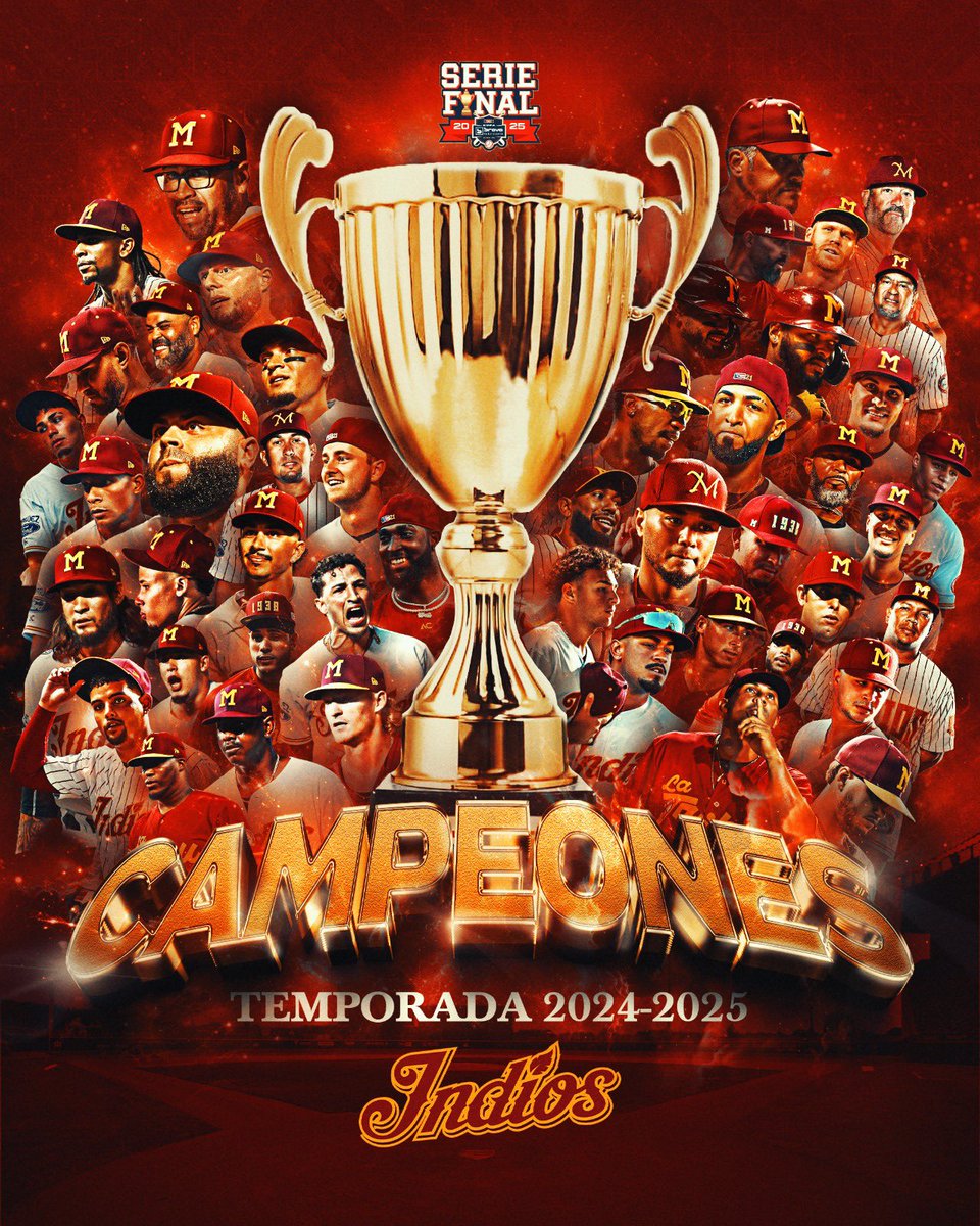 IndiosLBPRC's tweet image. ¡El 🏆 volvió a Mayagüez! ¡SOMOS CAMPEONES! 🏹

Los Indios son los nuevos monarch’s de la @LBPRC 2024-25.