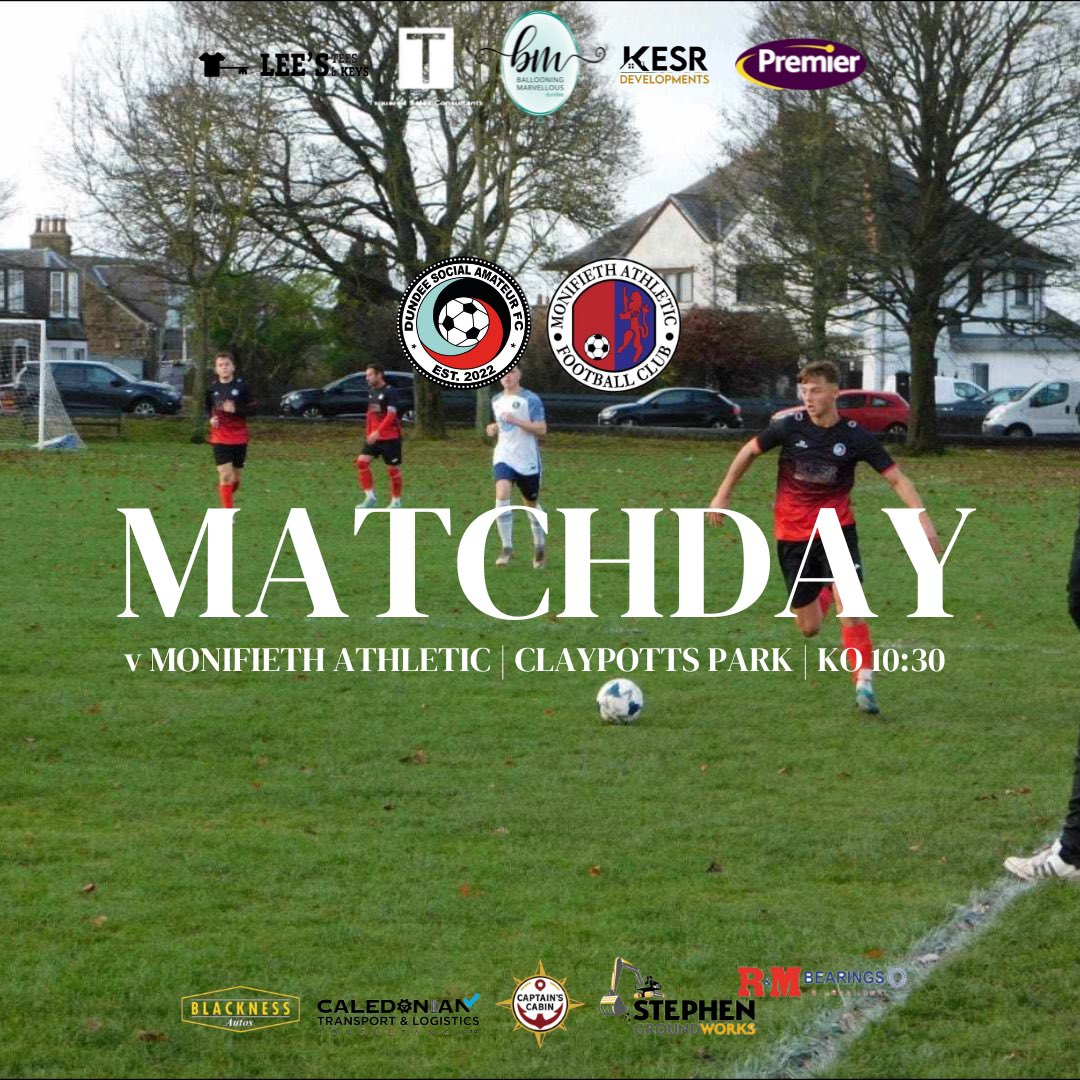 We return to League cup Action! 

🆚Monifieth Athletic 
🏆League Cup
🏟Claypotts Park
⌚️10:30Am
🗓Saturday 25th January 

Hopefully the Social start strong and cement our place in the Semi Finals!

#monthesocial | #LeagueCupAction