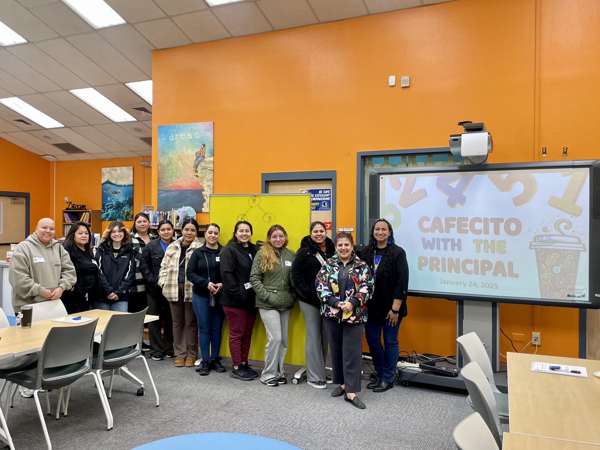 MonikaRobinson_'s tweet photo. Cafecito with the Principal @HBGElementary was “Making Sense of Numbers”! Parents engaged in a model lesson of strategies students learn in classrooms! So many “aha” moments as they dived into strip diagrams, number lines, &amp; area models! @CanalesItzamara @EISDMath #NixtheTricks https://t.co/bGYTEbK4qE
