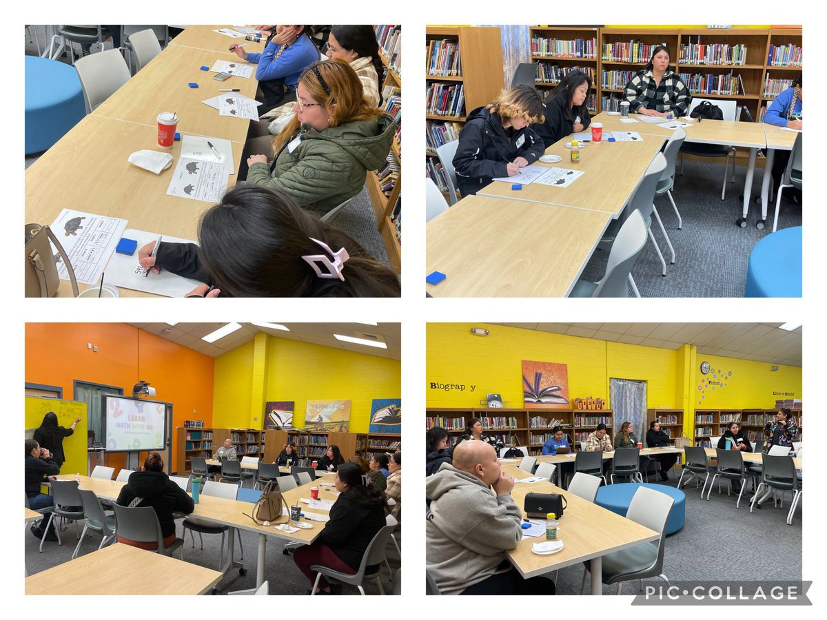 MonikaRobinson_'s tweet photo. Cafecito with the Principal @HBGElementary was “Making Sense of Numbers”! Parents engaged in a model lesson of strategies students learn in classrooms! So many “aha” moments as they dived into strip diagrams, number lines, &amp; area models! @CanalesItzamara @EISDMath #NixtheTricks https://t.co/bGYTEbK4qE