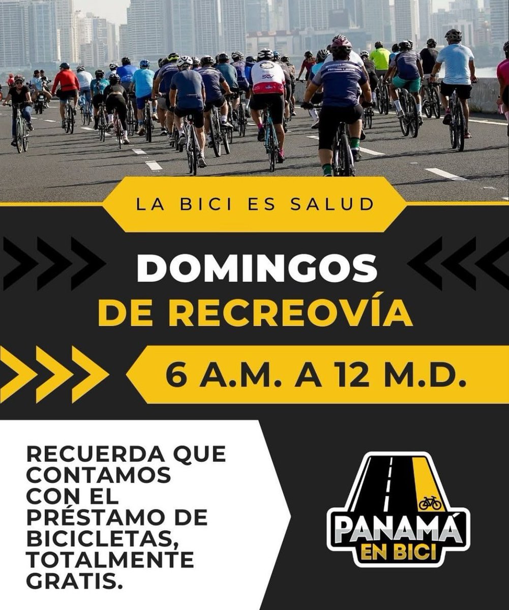 Gracias Panamá en Bici y Rali por ser parte fundamental del proyecto RecreoVia de Panamá