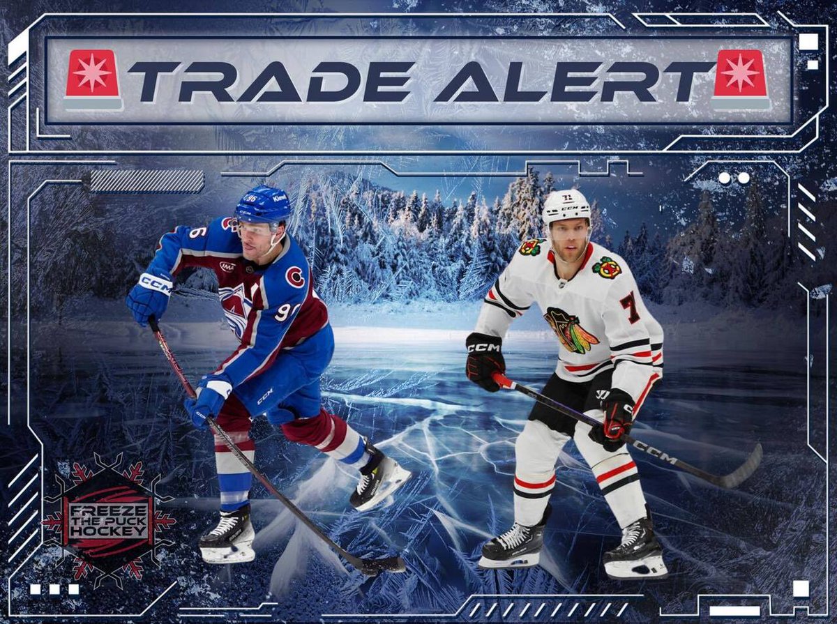 FTPH_'s tweet photo. 🚨🚨TRADE ALERT🚨🚨

There has been a blockbuster three way trade between the Carolina Hurricanes, Colorado Avalanche, and Chicago Blackhawks this evening!

To Carolina: Mikko Rantanen from the Avalanche and Taylor Hall from the Blackhawks

To Colorado: … https://t.co/PBkRwIQ89q https://t.co/WEjuMmc6el