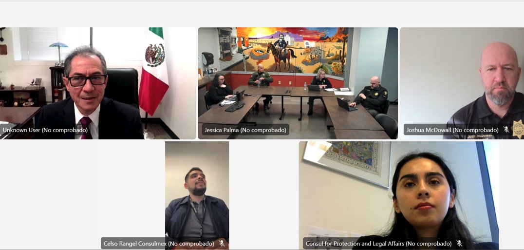 quesnelc's tweet photo. Congratulations to Sheriff Adam Schank @lcsheriffoffice on his new position in Lincoln County. It was a pleasure speaking with him and his team about @consulmexpot 's work regarding assistance and #ConsularProtection. We look forward to strengthening our collaboration! https://t.co/GX81uBtf6m