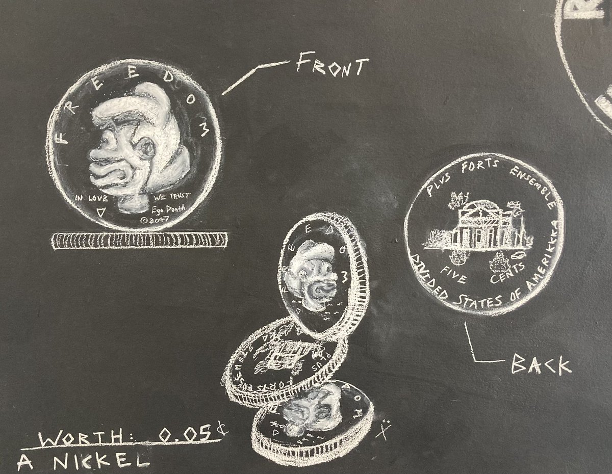 Blakebrownart47's tweet image. Reimagining currency through art: a reflection on value, trust, and division. &apos;Worth: A Nickel&apos; challenges the symbols we see every day #ContemporaryArt #SocialCommentary #blakebrownart #digitalart