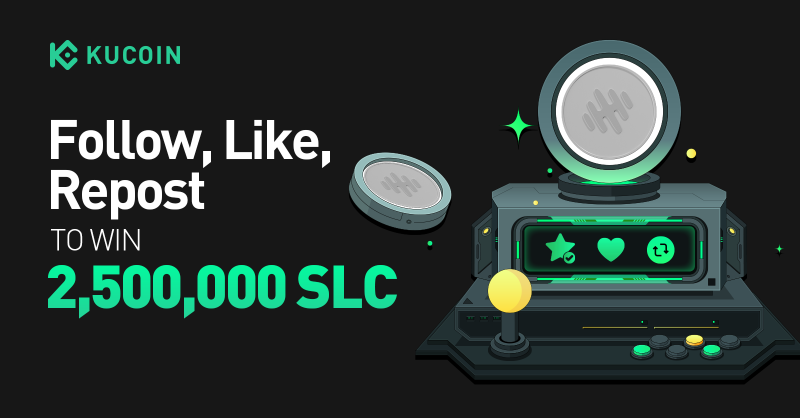 kucoincom's tweet photo. 🎉 Grab Your Share: Celebrate the $SLC  listing on #KuCoin! 

1️⃣ Follow @kucoincom &amp; @silencioNetwork
2️⃣ Repost, Like with quote "Trade $SLC on #KuCoin!" + tag 3 friends
3️⃣ Fill out Google form

🎁2,500,000 SLC for 150 winners

⏰ 24 hours