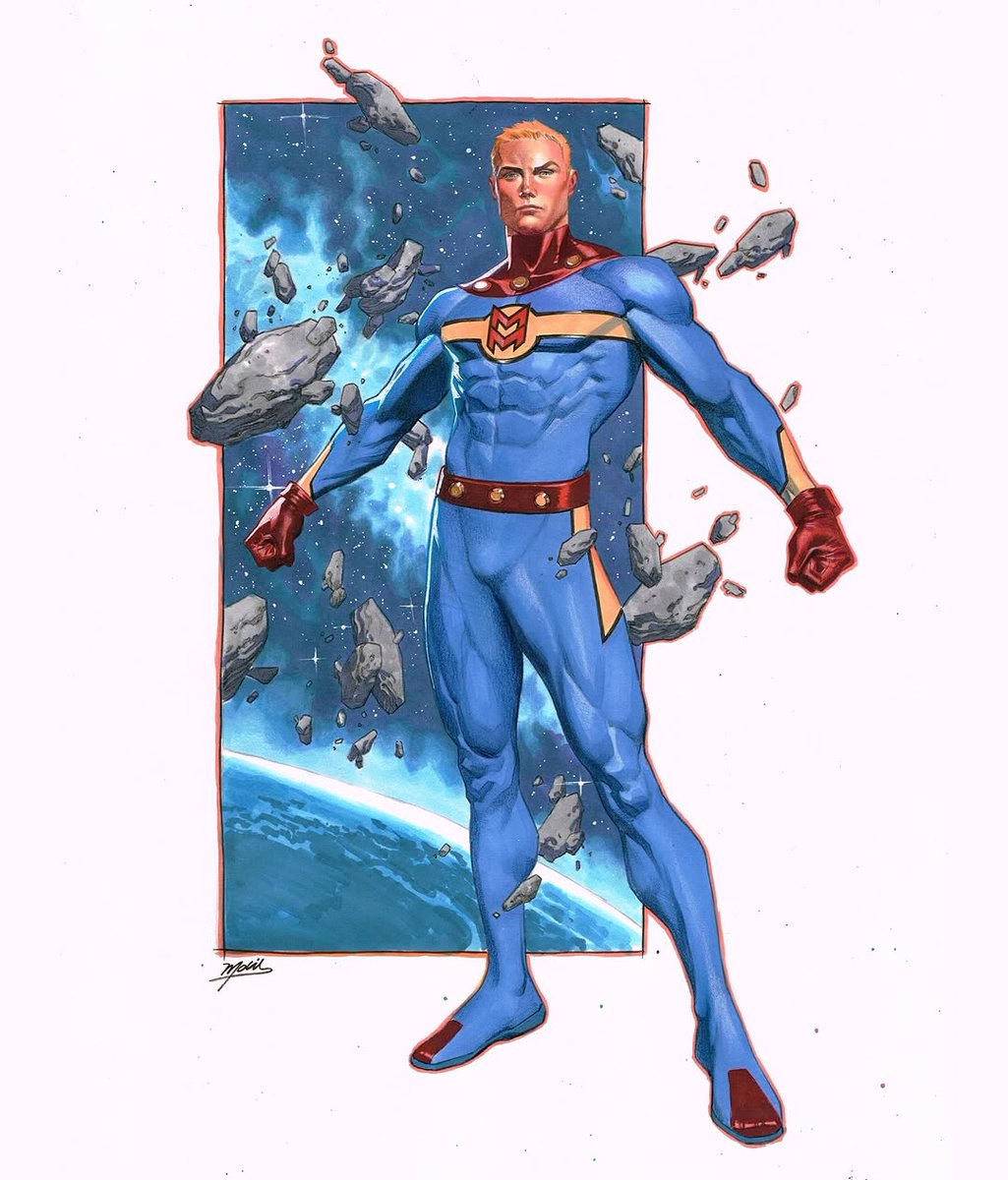 MaleLoveBR's tweet photo. #Miracleman commission by Marvel/DC artist Jorge Molina 😻😻😻
A beautiful work of art featuring one of the most powerful MLM superheroes. 💙💛❤️
#MarvelMan #CCXP https://t.co/XnyeajNui6