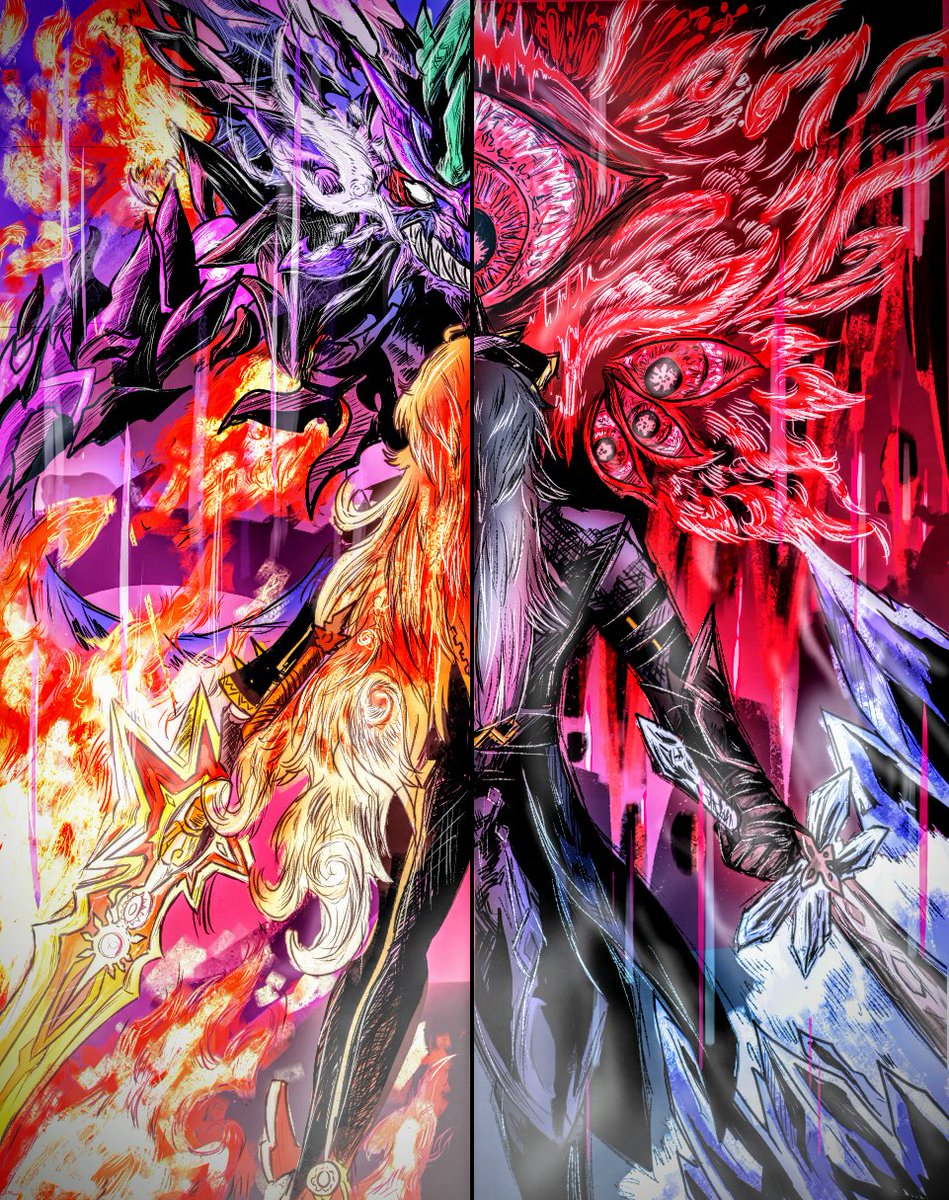 Godsaysbaboi030's tweet photo. "The demons wants us to bow to them. So we did at their graves" #GenshinImpact #Capitano #mavuika #StandWithMavuika #Genshinfanart https://t.co/wvVJV8pvaO