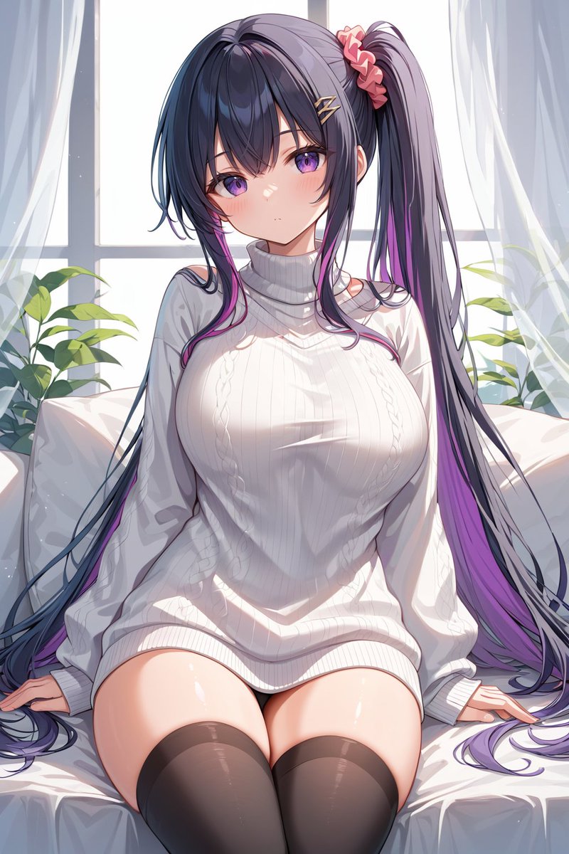 AIイラスト 250125② 午後を満喫してくださいね🤗💜🤍