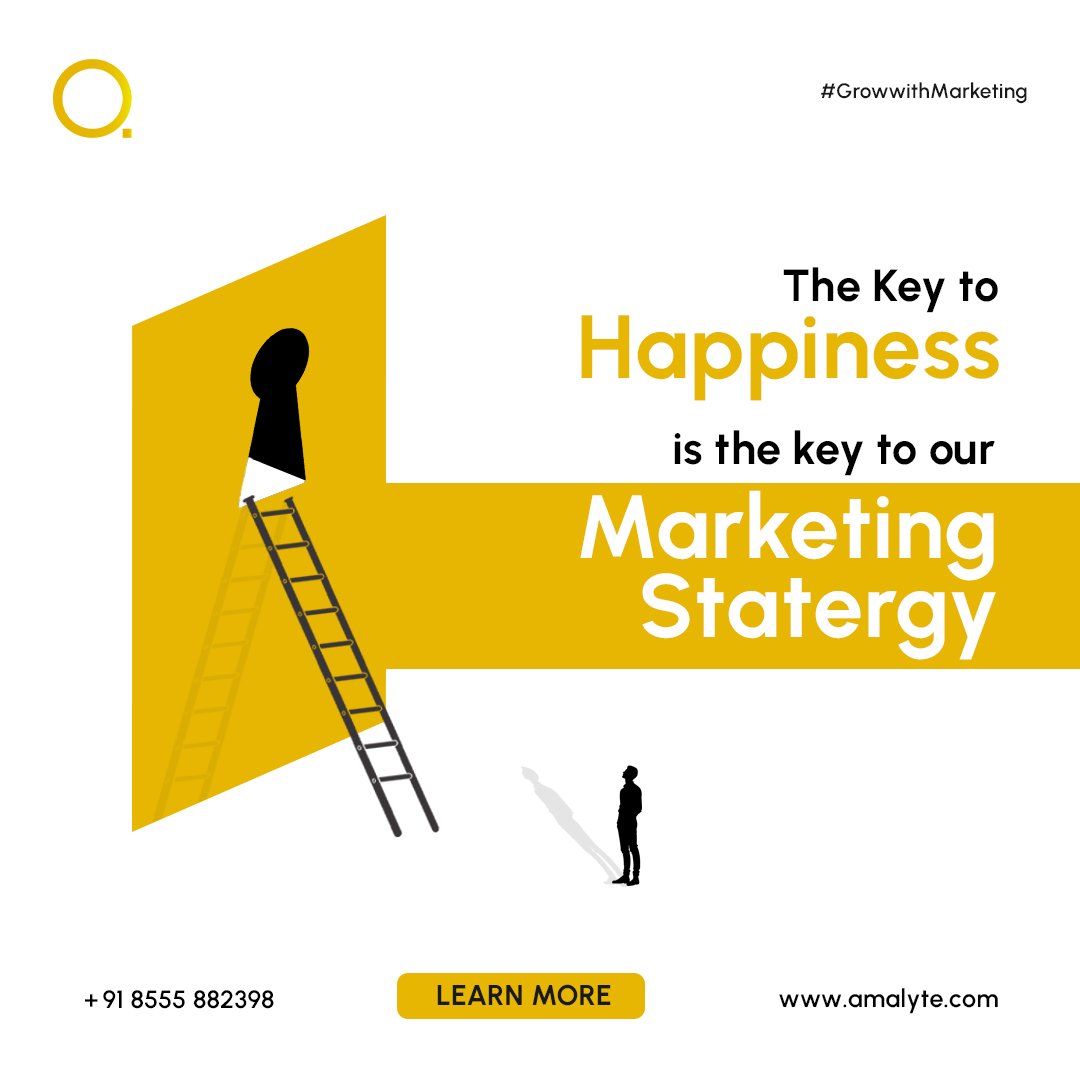 AmalyteC's tweet photo. The key to Happiness is the key to our Marketing Strategy.

For more details:

Website - https://t.co/R7rFQlFyfV
Mobile/WhatsApp -+918555882398
Email id - contact@amalyte.com
#amalyte #amalytellp #msmeindia #startupindia #ideas #researchanddevelopment #businessdevelopment https://t.co/ZkPryN2nIL
