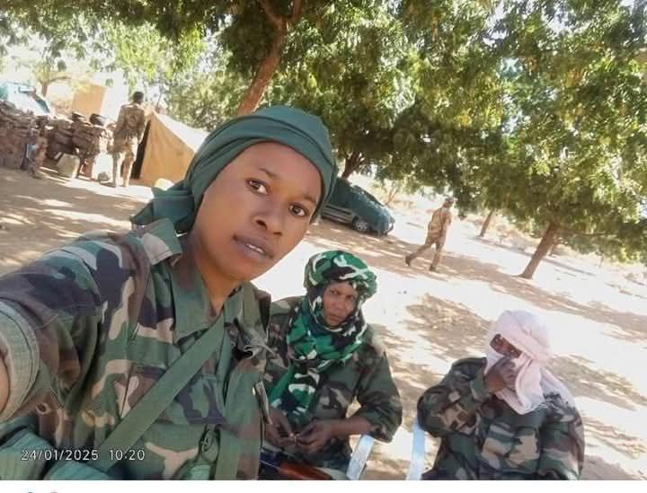 On the frontlines of El Fasher, brave women stand as symbols of resistance, defending their land and dignity against the Janjaweed. They fight to protect their people from genocide, displacement, and destruction. Salute to their courage and resilience. Long live the resistance!