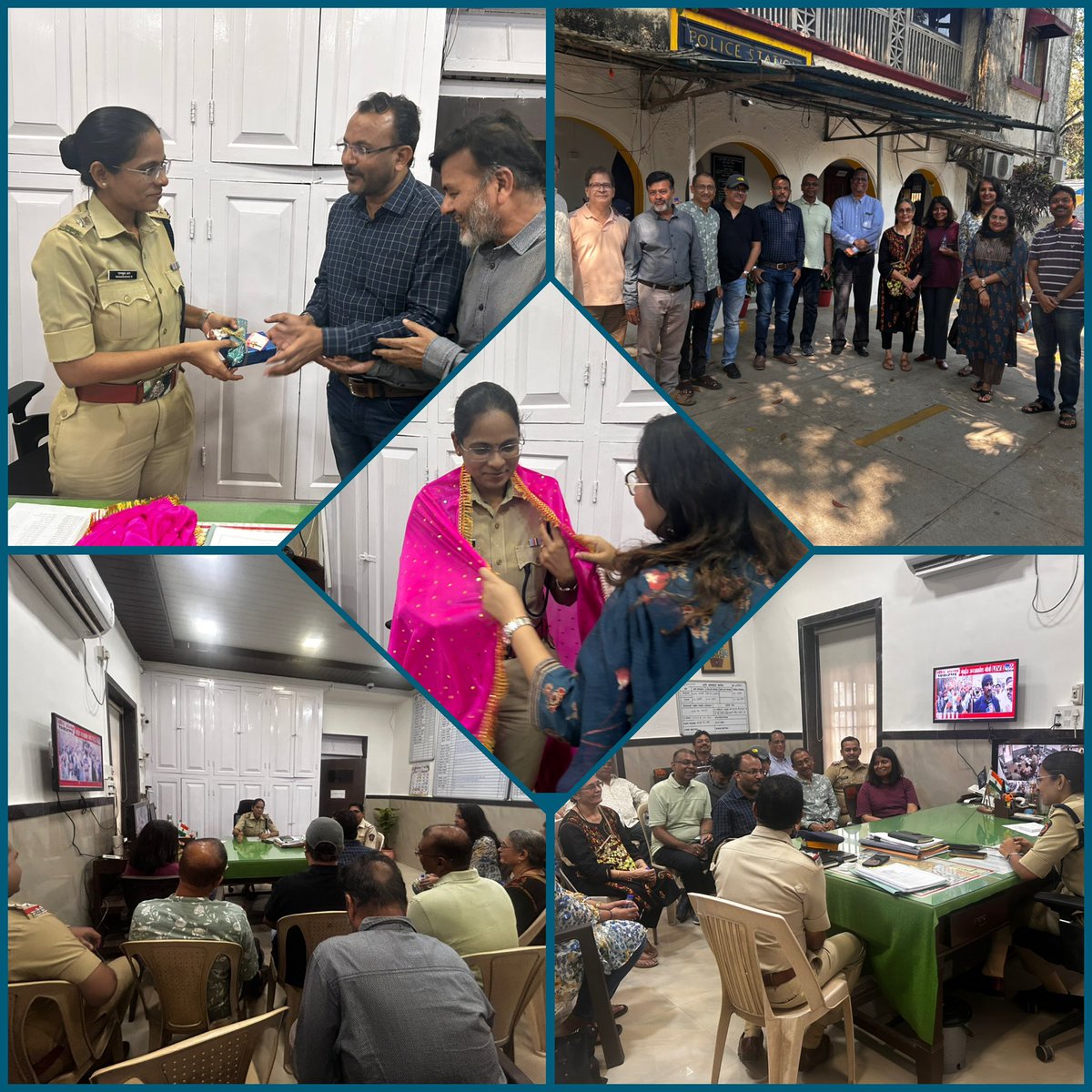 cfmagindia's tweet photo. The residents of #DostiAcres in #Wadala had a fabulous meeting with the young and dynamic IPS officer, (batch of 2015), R. Raghasudha, and Sr PI. Pawar (the man on ground who made this happen) and felicated them for the work to clear the Wadala Bridge of settlements. The road to #AtalSethu now looks clean!💪💪

One small step by @MumbaiPolice, one giant leap for residents…

@Dev_Fadnavis @mieknathshinde @CPMumbaiPolice @OfWadala #Mumbai