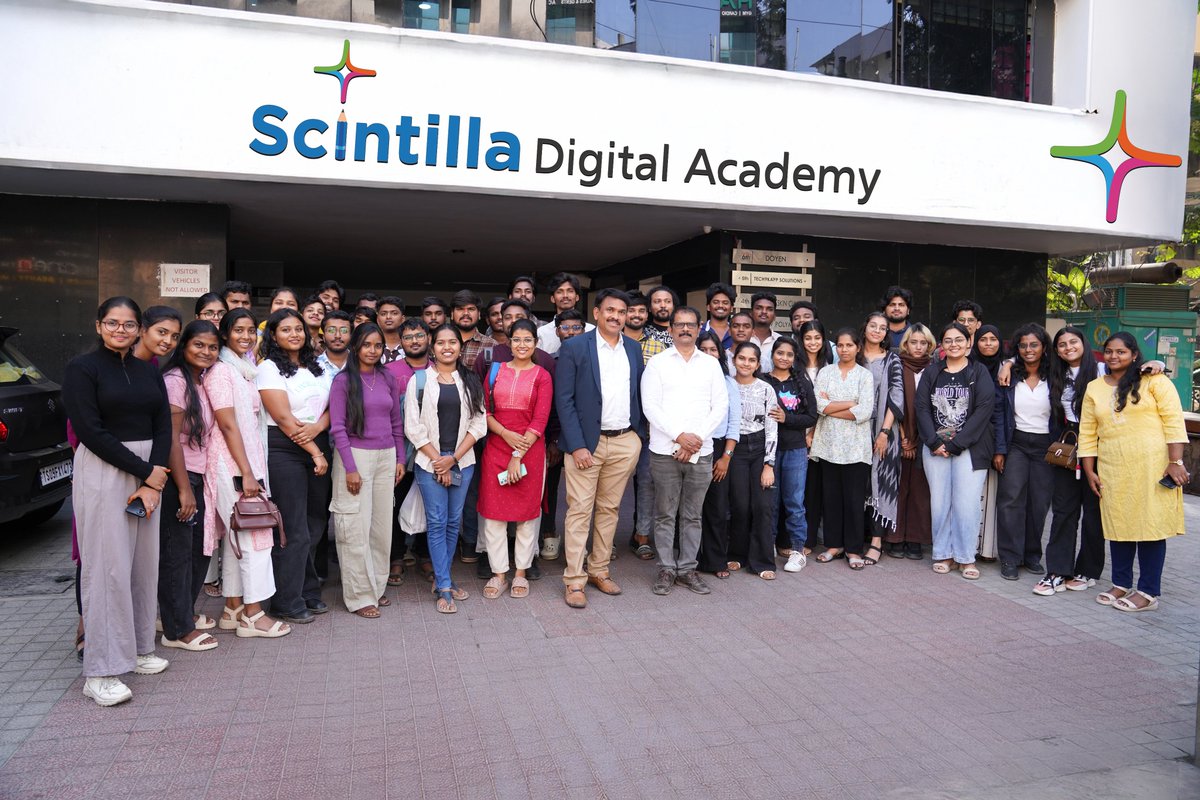 ScintillaAcadem's tweet image. #MOMENTOFTHEMONTH  
Proud to host JNTU students, for an exciting session on creative careers using digital video editing tools. Wishing them all the best in their careers ahead..

#videoeditingtools #videoediting  #CreativeTech #EditingMasterclass #classes #jntu #studentsuccess