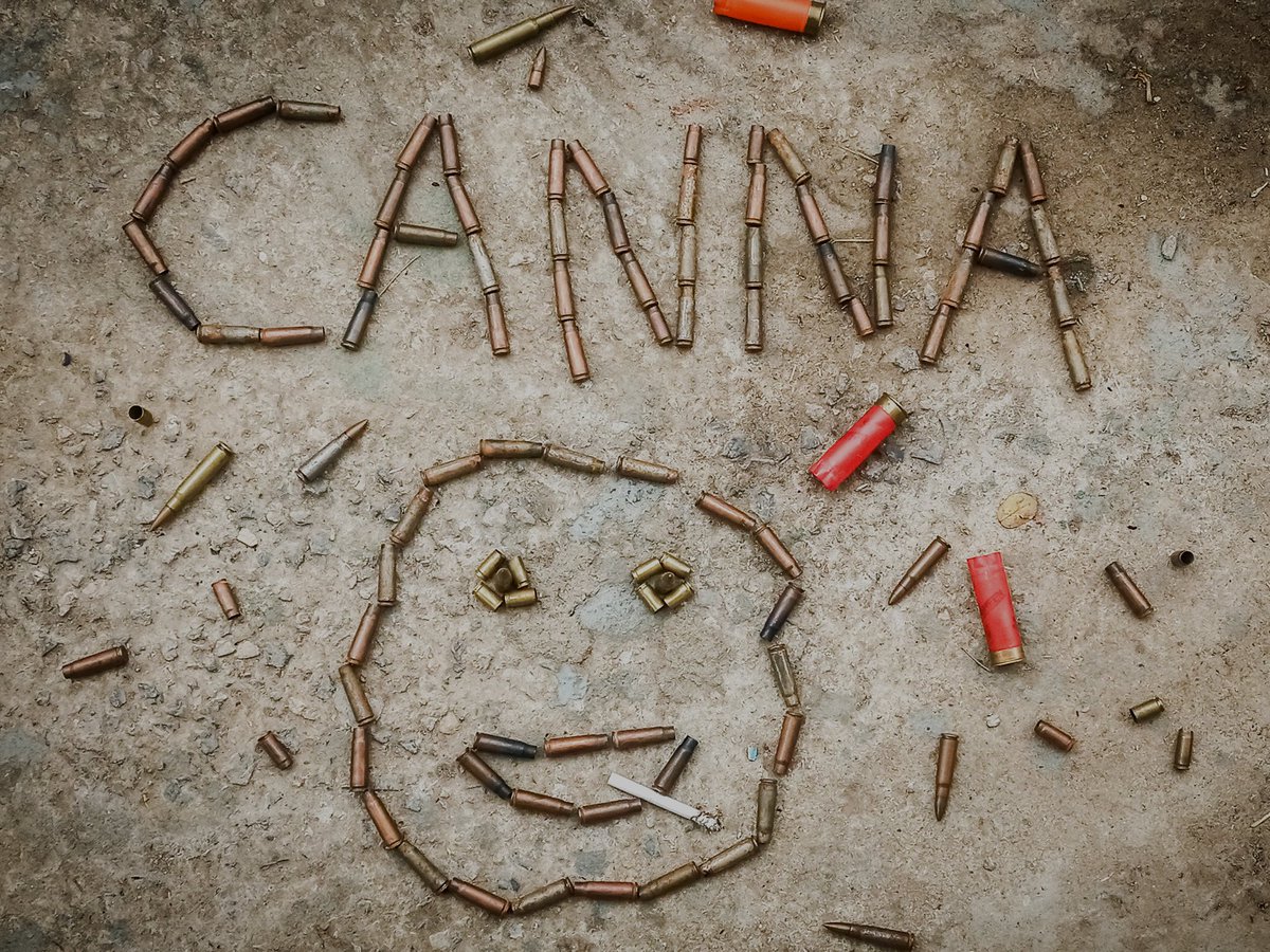nftThug1's tweet photo. Elevating the cannabis experience. 🌿@CannaSapiensNFT are more than just art, they're a gateway to a community of like minded high and fun individuals.

Here is art for beloved @CannaSapiensNFT made with spent cartages of AK, 12 Gauge and 9mm, for cigarette PKM bullet and Dunhill https://t.co/bpstGNL61Y