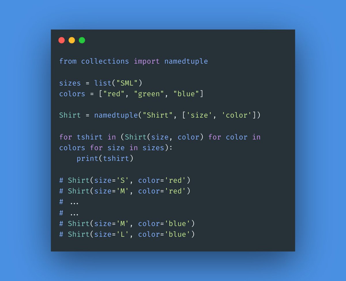 Generative Expressions used as an example for cartesian product