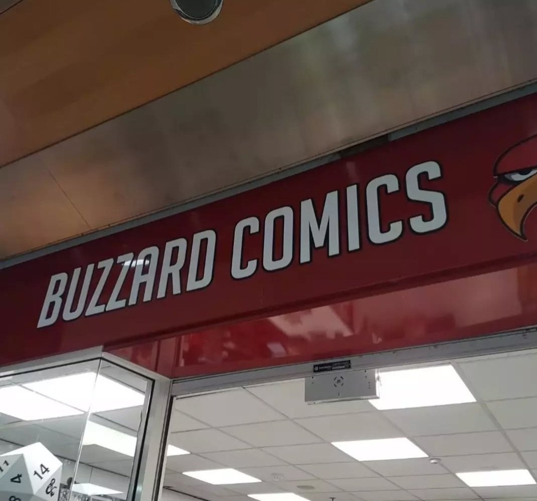 anthonymurney8's tweet photo. It's truly sad news to hear but we wanted to take this time and say thank you so much @BuzzardComics for showing there support to mecha mayhem and allowing us to put on our events at there store it met alot to me and my crew 

We will be missed https://t.co/Tad9bexmcY