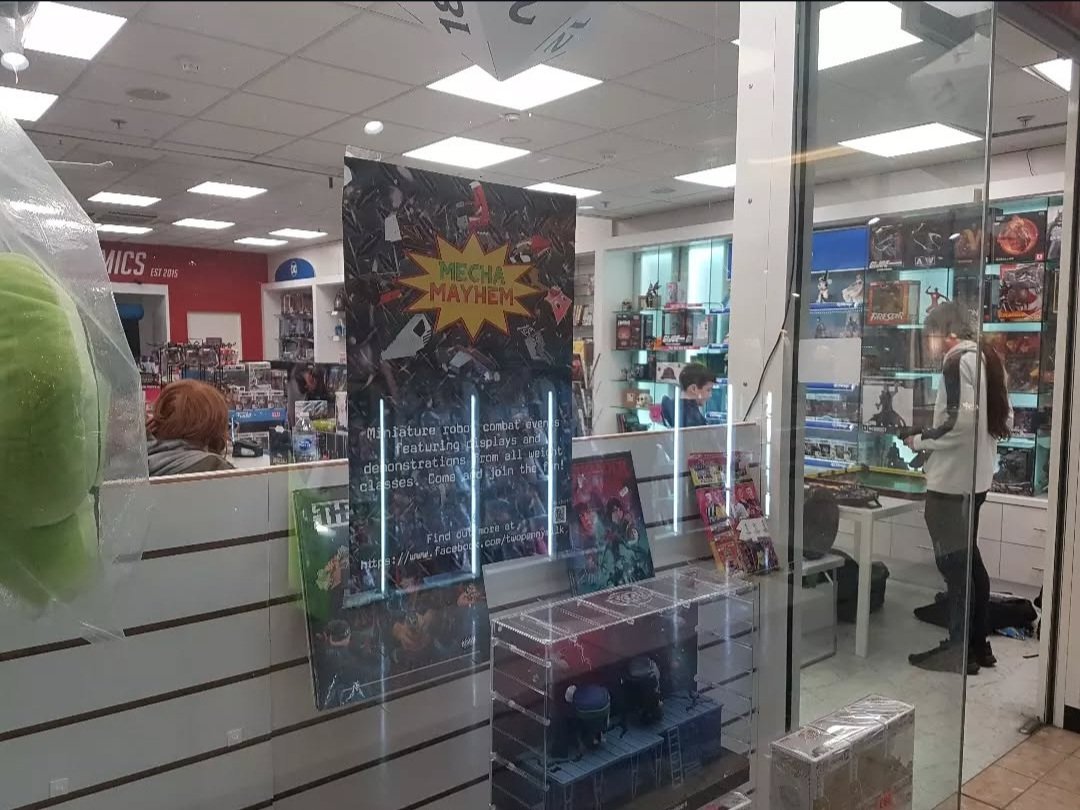 anthonymurney8's tweet photo. It's truly sad news to hear but we wanted to take this time and say thank you so much @BuzzardComics for showing there support to mecha mayhem and allowing us to put on our events at there store it met alot to me and my crew 

We will be missed https://t.co/Tad9bexmcY