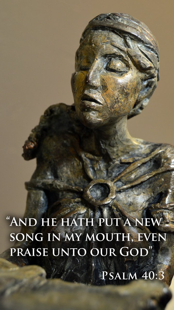SculptorRett's tweet image. Detail from my sculpture “A New Song”, do you have a favorite Psalm?
#psalms #sculpture #bronze #fineart #bronze #SpiritualArt