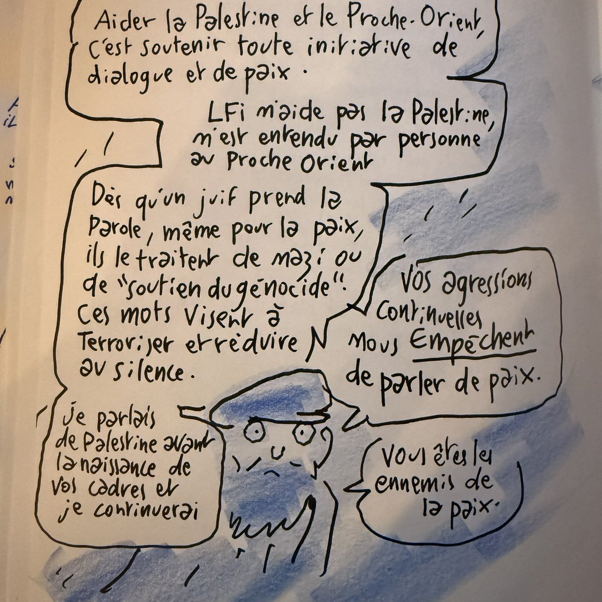Les ennemis de la paix.