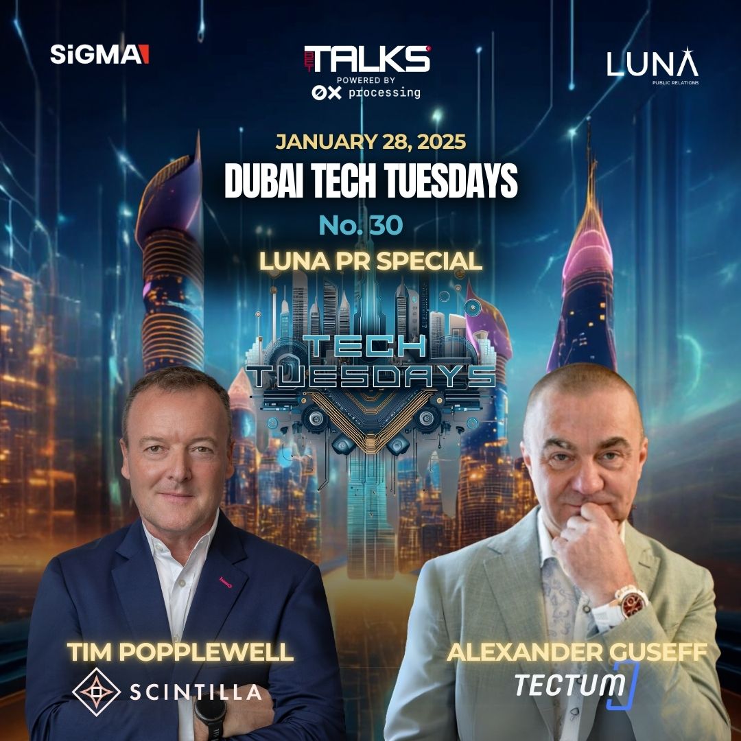 LunaPRofficial's tweet image. For those in Dubai, join us at Tech Tuesdays for a Luna PR Special! 

We’re showcasing @ScintillaNet and @tectumsocial, two of our wonderful clients taking Web3 to the next level.

RSVP here: lnkd.in/gw2NaDb8