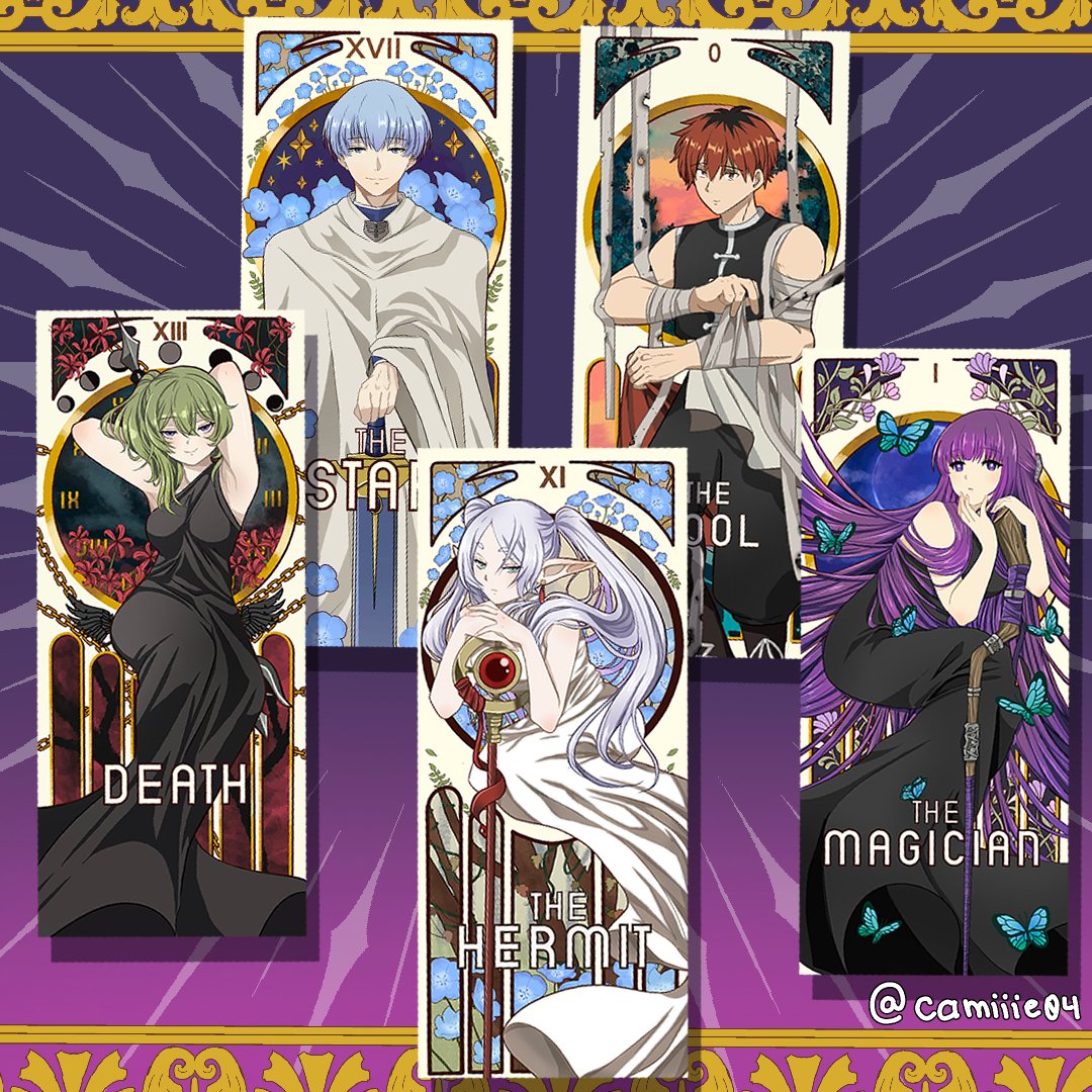 Making Frieren Tarot Cards #tarotcard #Frieren