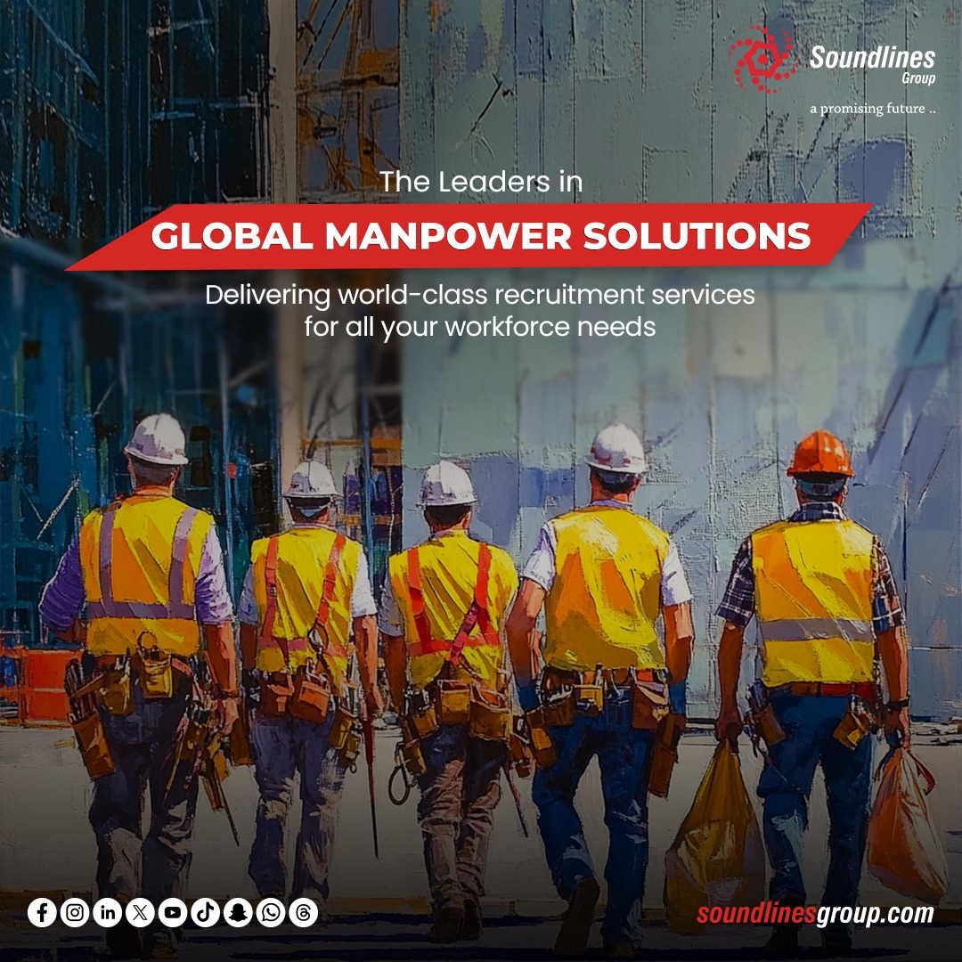 GroupSoundlines's tweet photo. The Leaders in Global Manpower Solutions
โGuiding industries with proven expertise in workforce development.โ
#staffingsolution #ExpertRecruitment #SoundlinesGroup #SeamlessTransactions #CustomerSatisfaction #internationalrecruitingagency #internationalrecruitment #bluecollarrecruitment #manpowerrecruitment #slg #soundlineshrconsultancy #recruitmentagency #overseasrecruitment