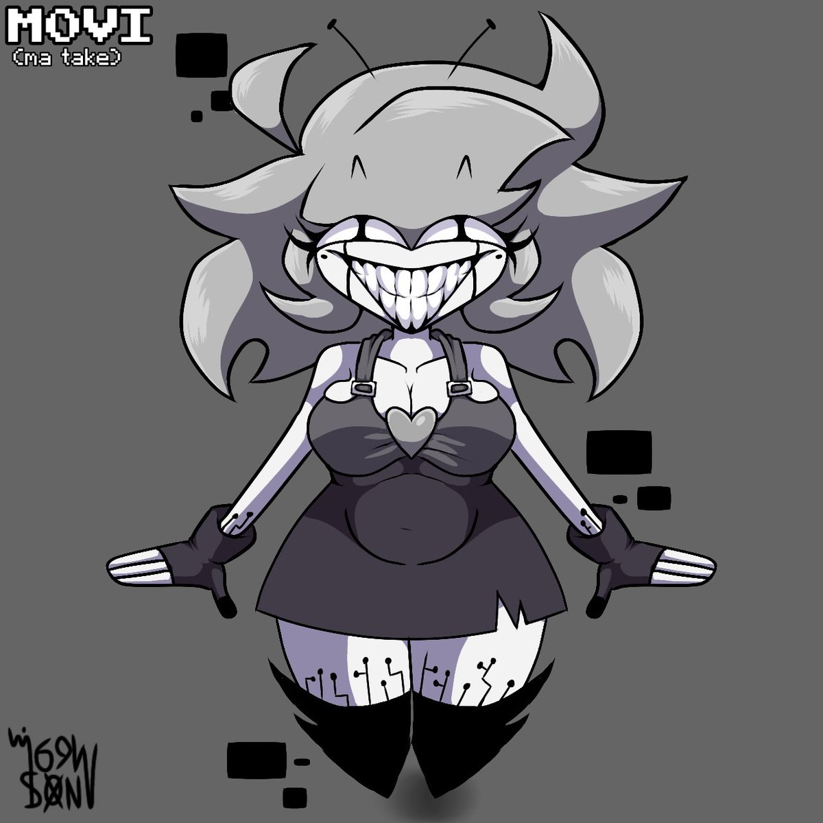 wilson69wendigo's tweet image. Movi if it was written by a idiot named Wilson: 
Haii @Rub11507304 
#fridaynightfunkin #movi #fnfmods #FNF