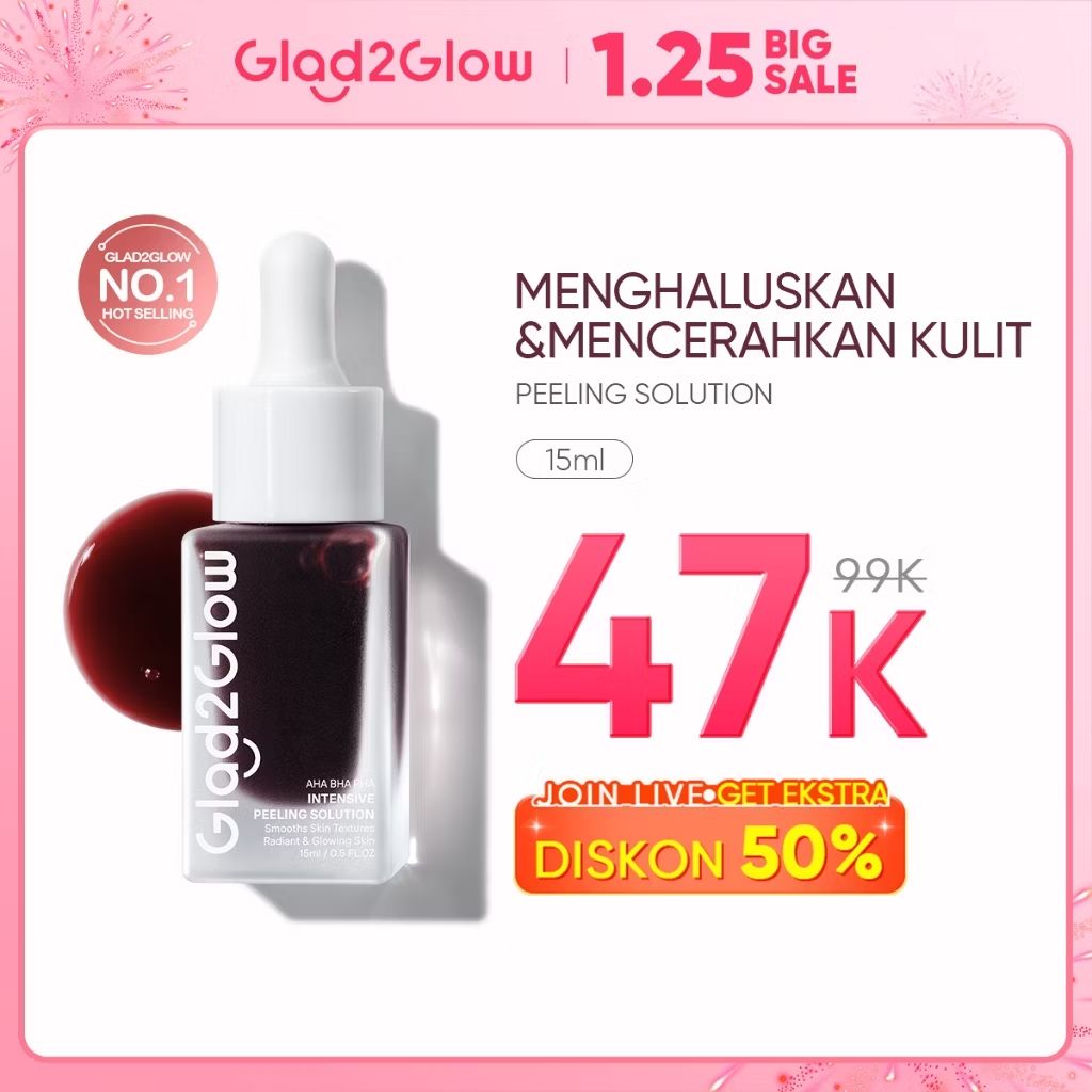 Babysta12's tweet photo. Cek Glad2Glow Peeling Solution 15mI AHA BHA PHA INTENSIVE Wajah Mencerahkan serum membantu mencerahkanbright clean glowing melembutkan meratakantekstur kulit dengan harga Rp47.000. Dapatkan di Shopee sekarang! https://t.co/1NV1YpGtsc https://t.co/LqUmLPWvse
